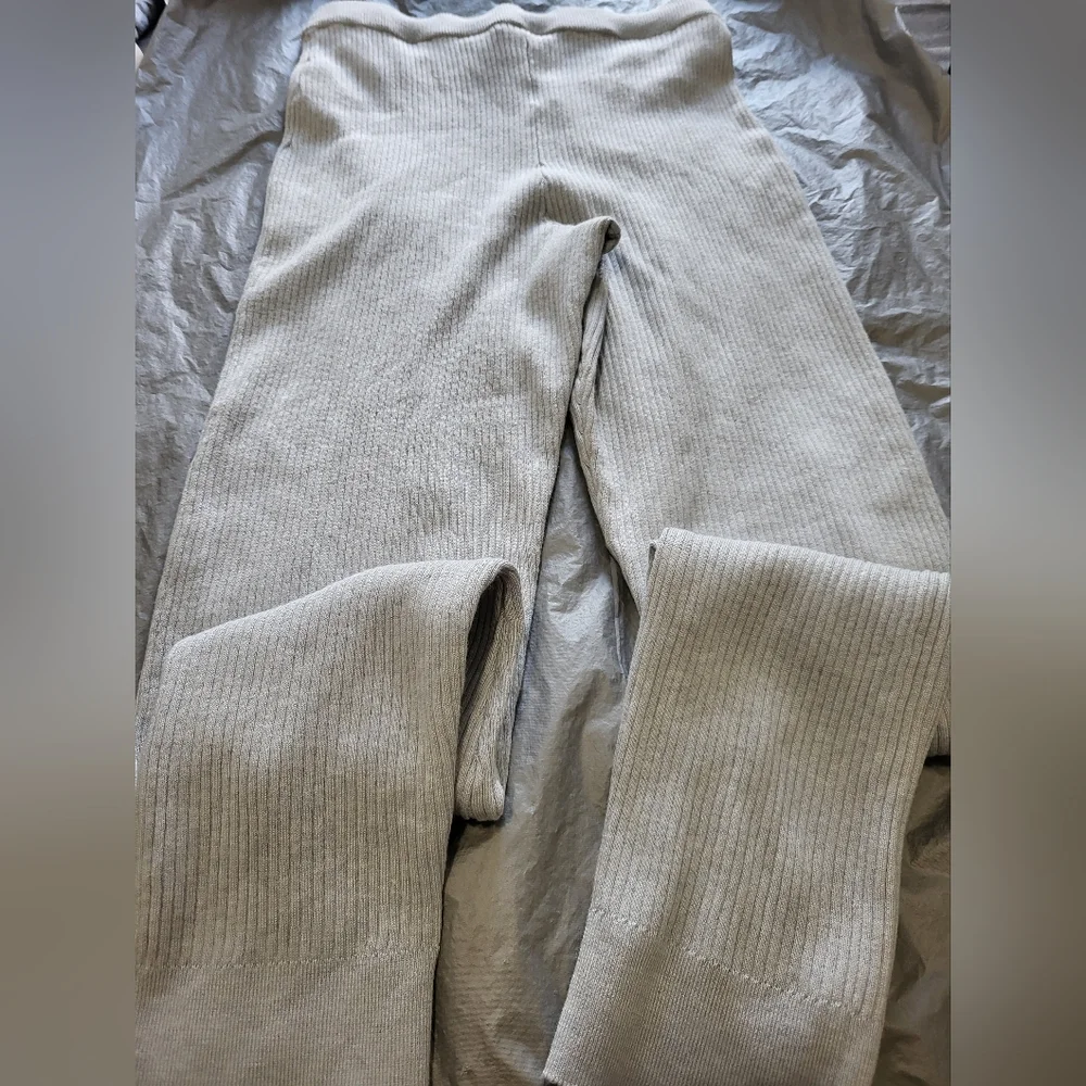 J.crew Ribbed Cardigan, Crop Top & Legging Set